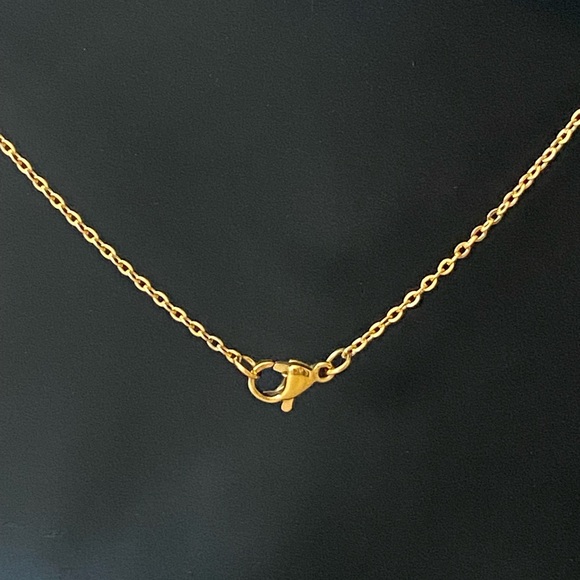 SAVVY CIE JEWELS 14K Gold Plated Initial Necklace – Letter S - Picture 4 of 7